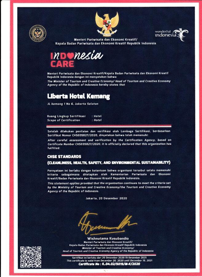 Liberta Hotel Kemang Dżakarta Zewnętrze zdjęcie