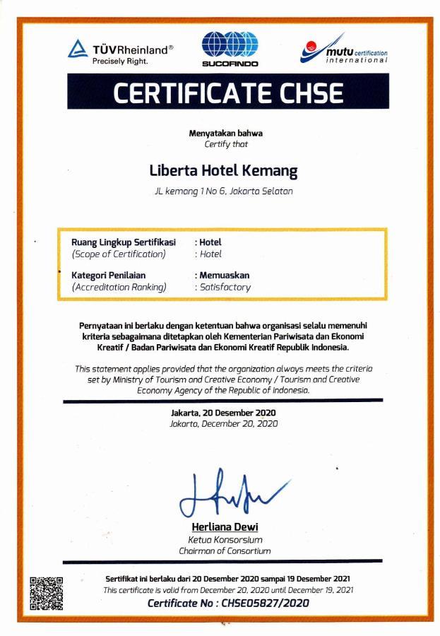 Liberta Hotel Kemang Dżakarta Zewnętrze zdjęcie